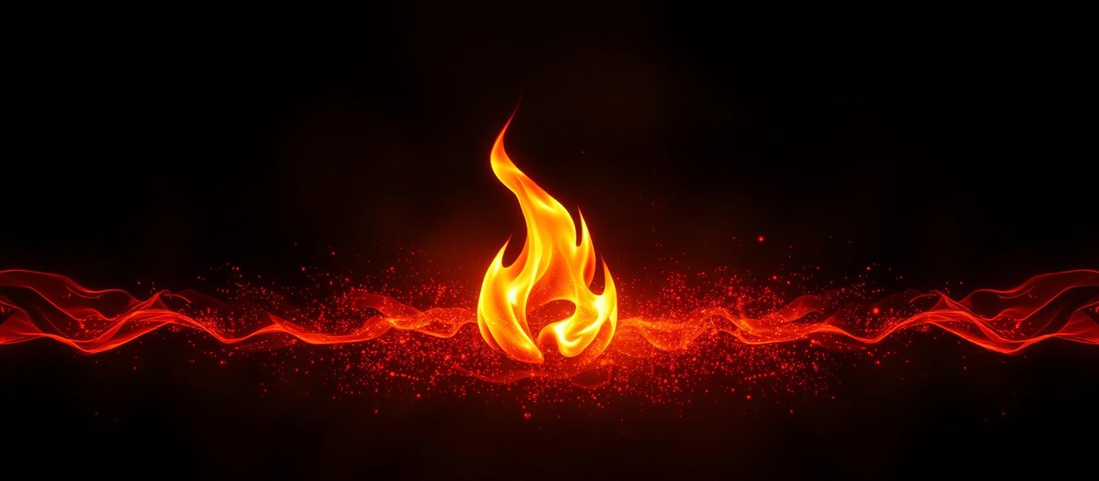 Flame and radio waves
